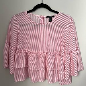 Cropped Peplum Blouse